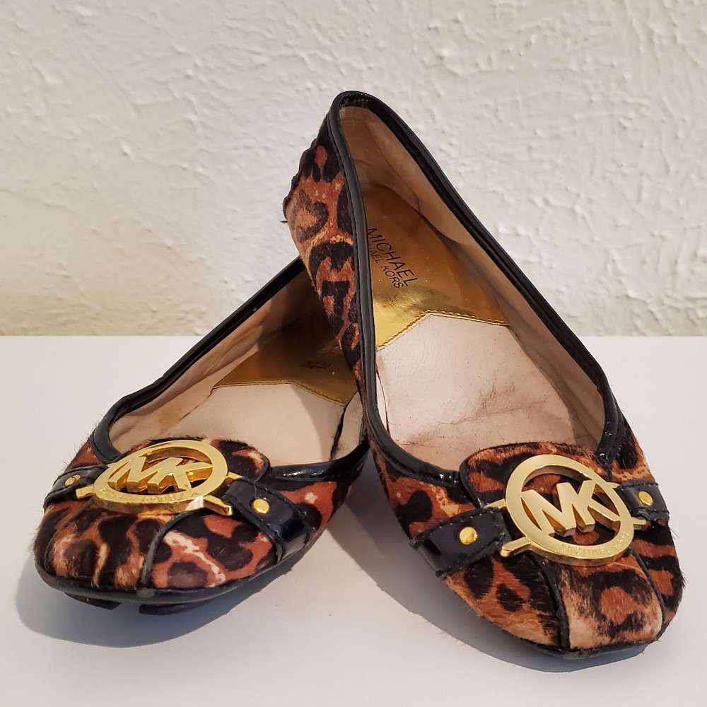 Micheal Kors Fulton Leopard Flats